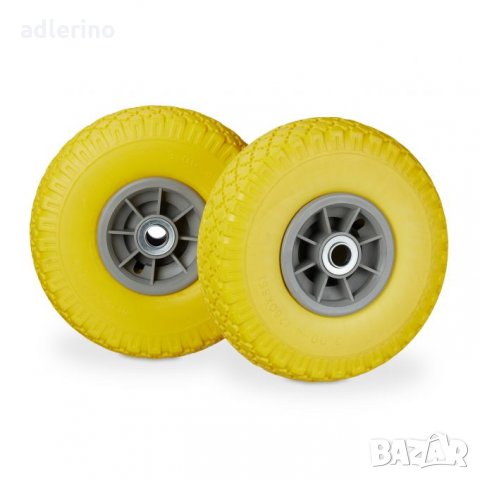 Колело за градинска количка, 3.00-4, 26 см, 2 см ос, полиуретан , до 80 кг, 1 брой