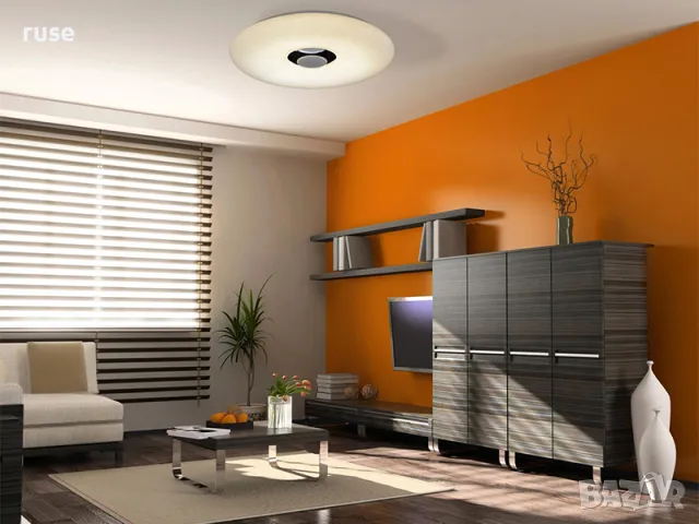 НОВ! Led плафон с Bluetooth тонколона,Лампа, снимка 5 - Лампи за таван - 50418742