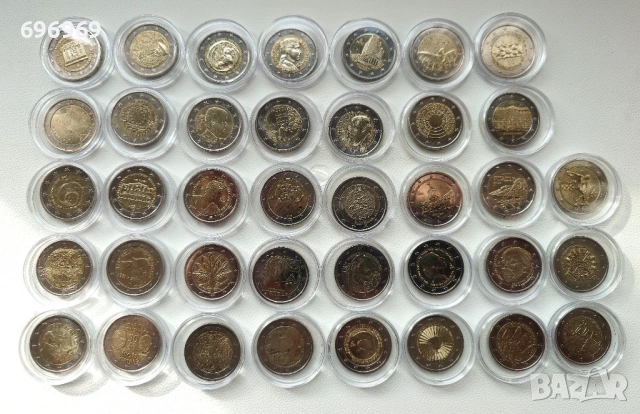 Лот от 38 монети с номинал 2 евро!, снимка 2 - Нумизматика и бонистика - 53339927
