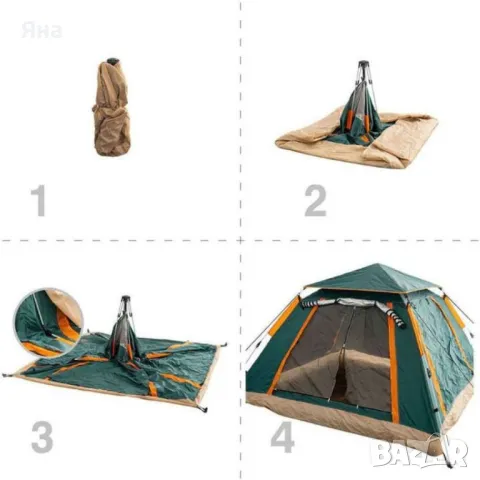 Палатка 4 местна Muhler 2008 220x220xH100см, снимка 3 - Палатки - 47810181