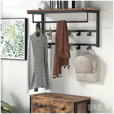 Стенна закачалка в индустриален стил BF12YM01, снимка 6 - Закачалки - 49311738