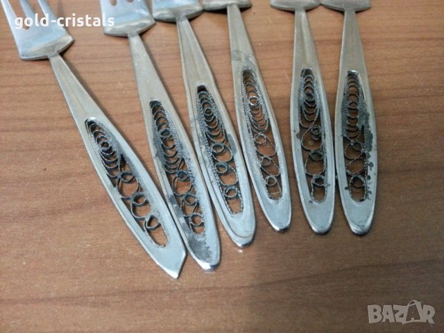 Руски вилички филигран, снимка 5 - Антикварни и старинни предмети - 35908758