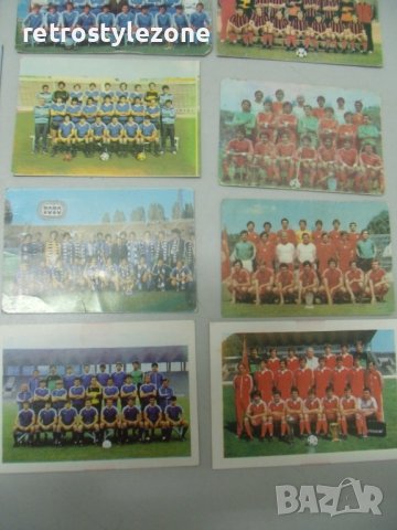 № 7068 лот 21 броя стари календарчета - футболни отбори, снимка 6 - Други ценни предмети - 41499975
