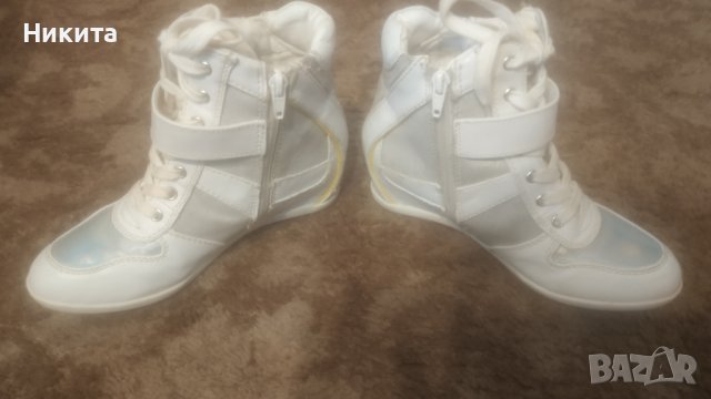 Graceland-кожени боти с платформа 35-36 номер, снимка 4 - Детски боти и ботуши - 42539802