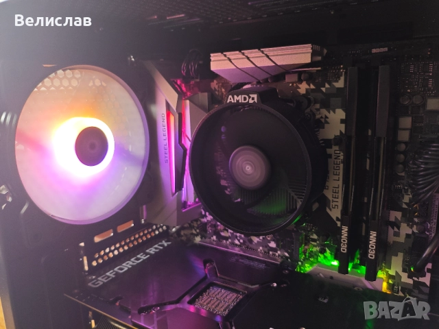 Gaming PC с Ryzen 5 5600X/RTX 3080 10GB/ 16GB DDR4/512GB NVMe/Гаранция, снимка 3 - Геймърски - 52869445