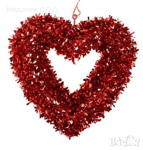 Декоративно сърце за Свети Валентин, 44 см