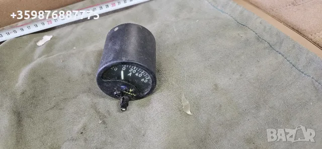Ретро Военен уред за ампермер ампер напрежение Армия Военен война