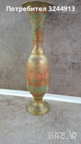 Много красива месингова ваза , снимка 2 - Вази - 52221233
