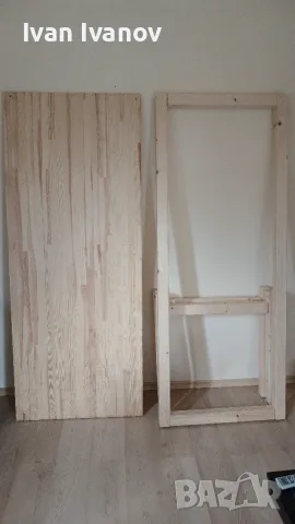 Масивно дървено бюро/работна маса 200х80х85 см ; Solid wooden desk/working bench