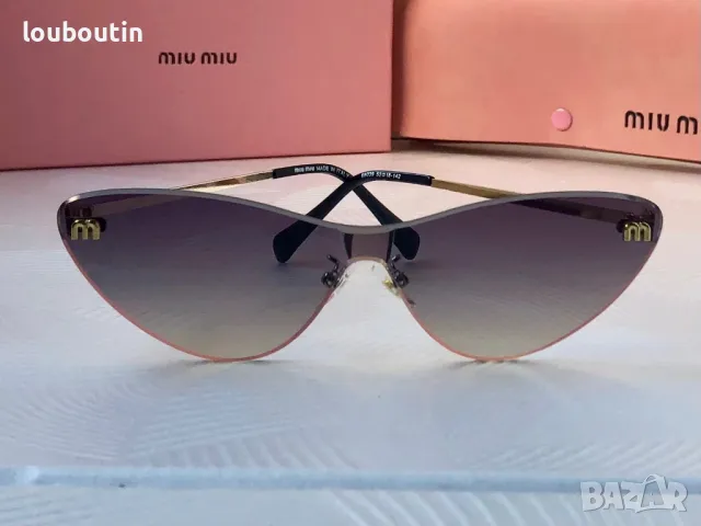 Miu 2024 дамски слънчеви очила котка 3 цвята, снимка 13 - Слънчеви и диоптрични очила - 48008780