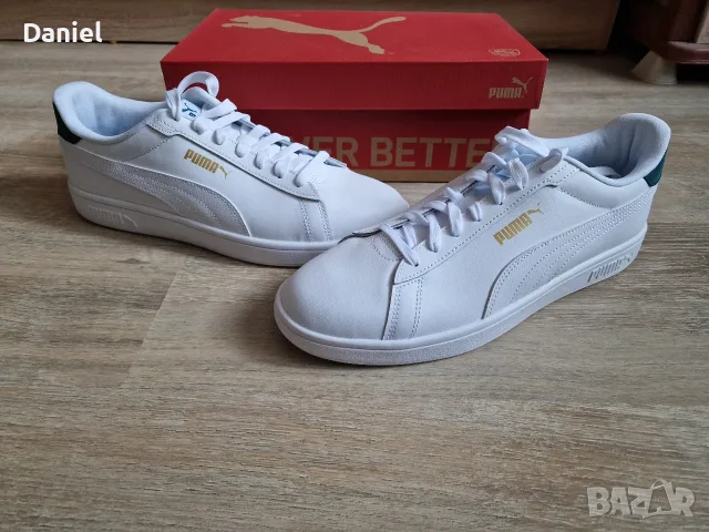 (Нови) Puma Smash 3.0 L бели 44 номер, снимка 2 - Маратонки - 56247073