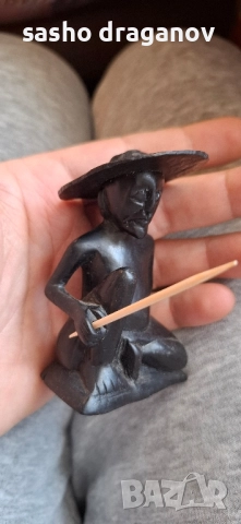 Абаносова дървена фигурка, снимка 3 - Статуетки - 52288740