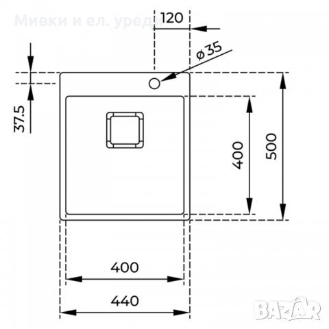 Иноксова мивка ТЕКА ForLinea RS15 40.40 за вграждане, снимка 6 - Мивки - 38707681