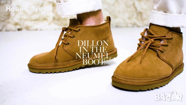 UGG, 49, нови, оригинални мъжки зимни боти, естествена кожа, вълна, снимка 8 - Мъжки боти - 52091086