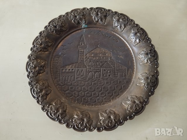 метална чиния за стена, снимка 2 - Други ценни предмети - 41575412