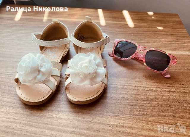 Детски сандали-  летни в бяло номер 24 