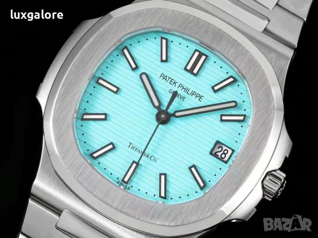 Мъжки часовник Patek Philippe Nautilus Tiffany & Co. Edition с автоматичен швейцарски механизъм, снимка 3 - Мъжки - 41391435