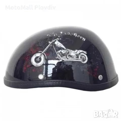 Мото каска тип канче за чопър мото шлем, снимка 2 - Аксесоари и консумативи - 49141032