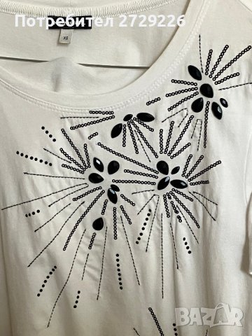 Блуза Кенсол с декоративни камъни