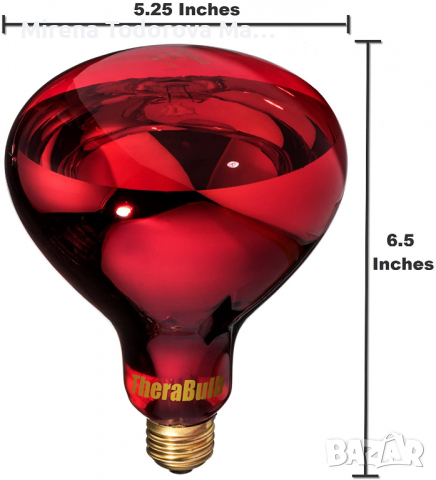 Крушка 250 вата инфрачервена терапевтична., снимка 3 - Други - 36245555