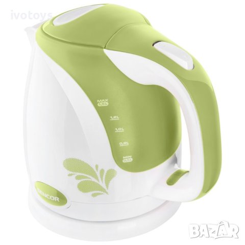  Електрическа кана SENCOR SWK 1501GR, 2000W, 1,5 л, Бял/Зелен