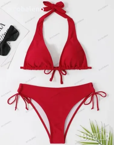 Дамски стилен бански костюм от две части  със собствен дизайн, 3цвята , снимка 3 - Бански костюми - 50044576