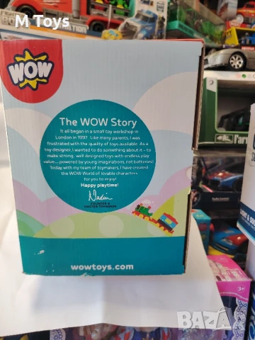 Sam the Steam Train – Влакче с вагон и фигурки от WOW Toys ✨🚂
🎉 Промоция, снимка 3 - Коли, камиони, мотори, писти - 50951900