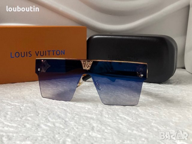 -22 % разпродажба Louis Vuitton 2023 висок клас дамски слънчеви очила маска Мъжки Унисекс, снимка 8 - Слънчеви и диоптрични очила - 38999588