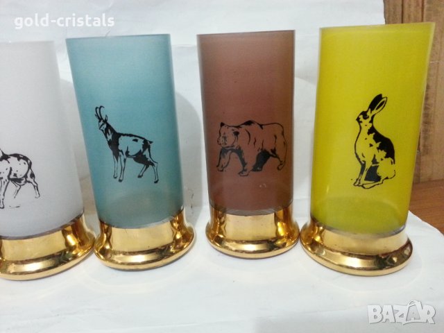 Стъклени водни чаши , снимка 3 - Антикварни и старинни предмети - 35984733