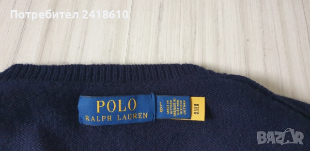 POLO Ralph Lauren Wool  / Knit Mens Size L НОВО! ОРИГИНАЛ! Мъжки Пуловер!, снимка 2 - Пуловери - 52584364