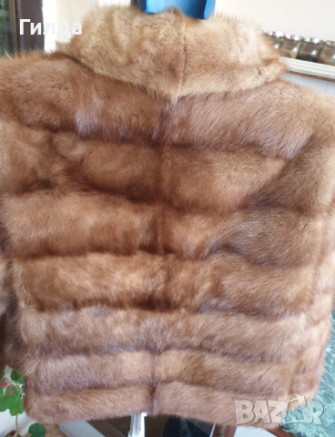 манто от естествен косъм норка визон S, снимка 6 - Палта, манта - 53025829