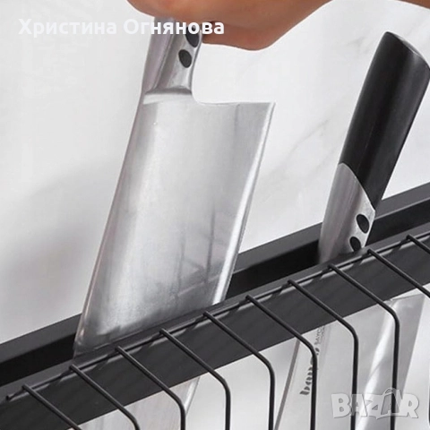 Двуетажен сушилник за съдове с поставка за дъска за рязане, снимка 6 - Други стоки за дома - 52842097