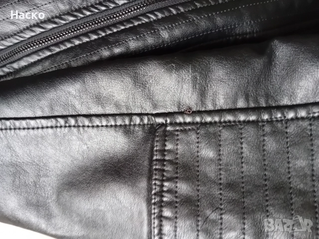 мъжко зимно кожено яке с подплата, еко кожа, изкуствена кожа, снимка 7 - Якета - 52864880