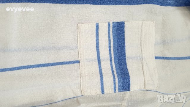 H&M Дамска риза бяло и синьо райе, снимка 6 - Ризи - 33809631