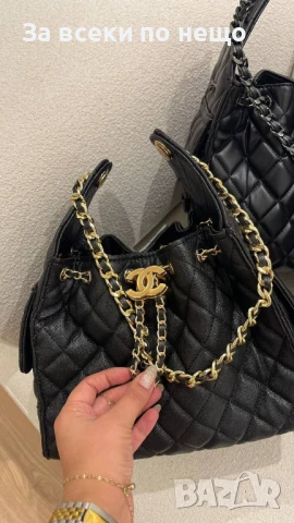 Chanel Дамска Черна Чанта Шанел - Код E715, снимка 11 - Чанти - 51242501