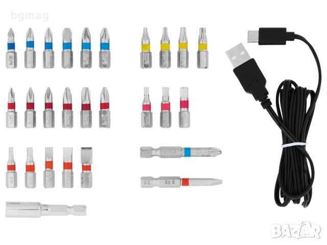 PARKSIDE 4V акумулаторен винтоверт PSSA 4 B2, с LED фенер в дръжката, снимка 9 - Винтоверти - 52136934