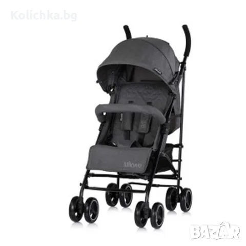 CHIPOLINO Лятна количка МИЛАНО ТЪМНО СИВА