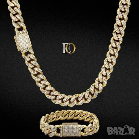 Комплект с 2 години гаранция *

Оригинална стомана 

КОЛИЕ: 131 гр. 
 
Гривна : 41. , снимка 4 - Бижутерийни комплекти - 51007900