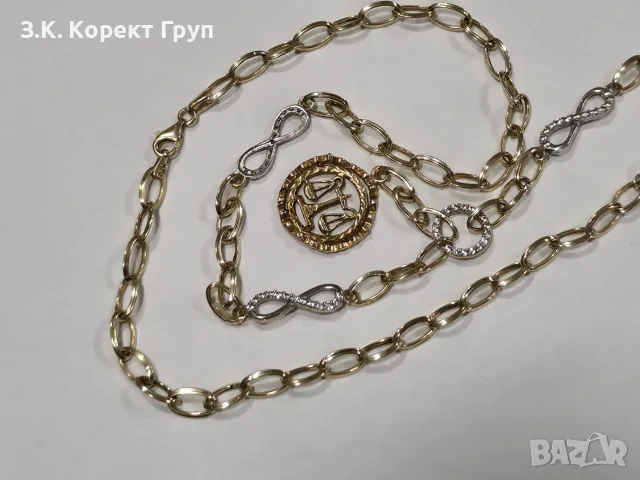 Дамски златен синджир 14К 585 / 10,10 гр., снимка 4 - Колиета, медальони, синджири - 55794697