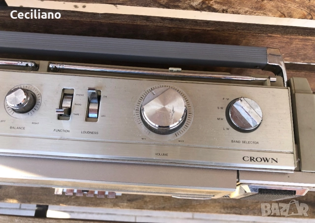 Crown CSC-950L – Красив радиокасетофон от Япония!, снимка 12 - Радиокасетофони, транзистори - 52690160