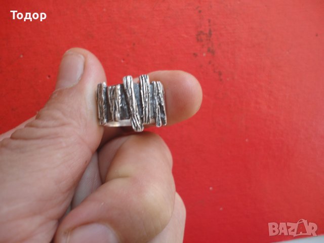 Страхотен сребърен пръстен 5, снимка 7 - Пръстени - 42208755