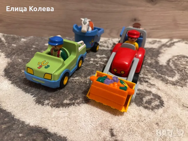 Playmobil играчки фермерски коли и животни, снимка 2 - Коли, камиони, мотори, писти - 50181313