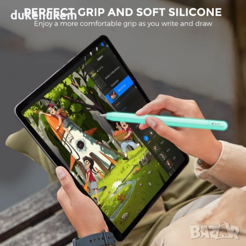 Силиконов калъф за Apple Pencil (USB-C) 2023, снимка 6 - Калъфи, кейсове - 51818897