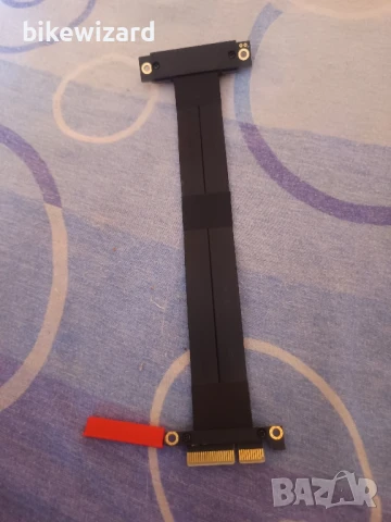 Кабел  PCI-E 4X RVS  VER: 2.0 НОВ, снимка 3 - Кабели и адаптери - 50708242