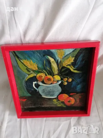 Натюрморти маслени бои рамка подпис авторски , снимка 2 - Картини - 47481860