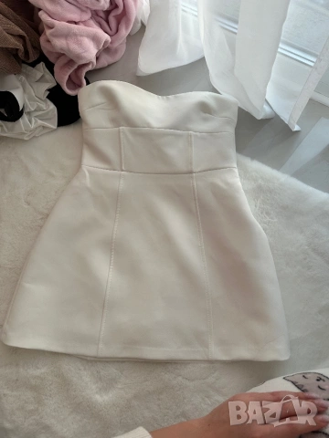 Рокля Zara бяла, снимка 2 - Рокли - 53137819