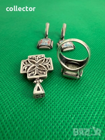 Дизайнерски сребърен комплект - Nikolas. №7592, снимка 9 - Бижутерийни комплекти - 52318525