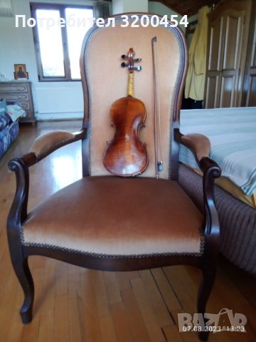 Старинна цигулка с лък, снимка 5 - Други - 41785039