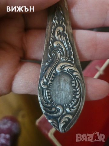 Старинни сребърни лъжички, снимка 3 - Прибори за хранене, готвене и сервиране - 53221222