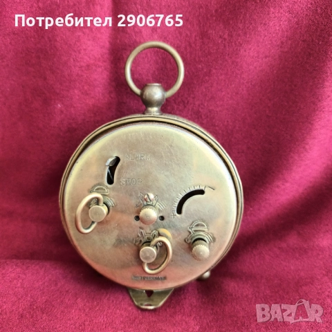 Часовник будилник Salves West Germany работещ, снимка 3 - Антикварни и старинни предмети - 52468046